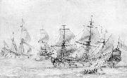 Two Vessels under Sail